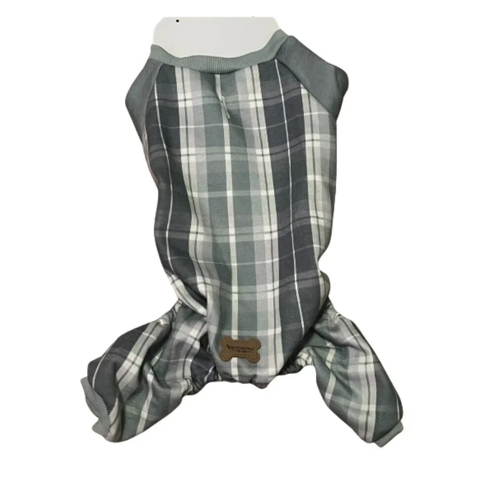 Koolaburra Pet Pajamas UGG Xander Plaid Fleece Medium Warm Cozy PJs